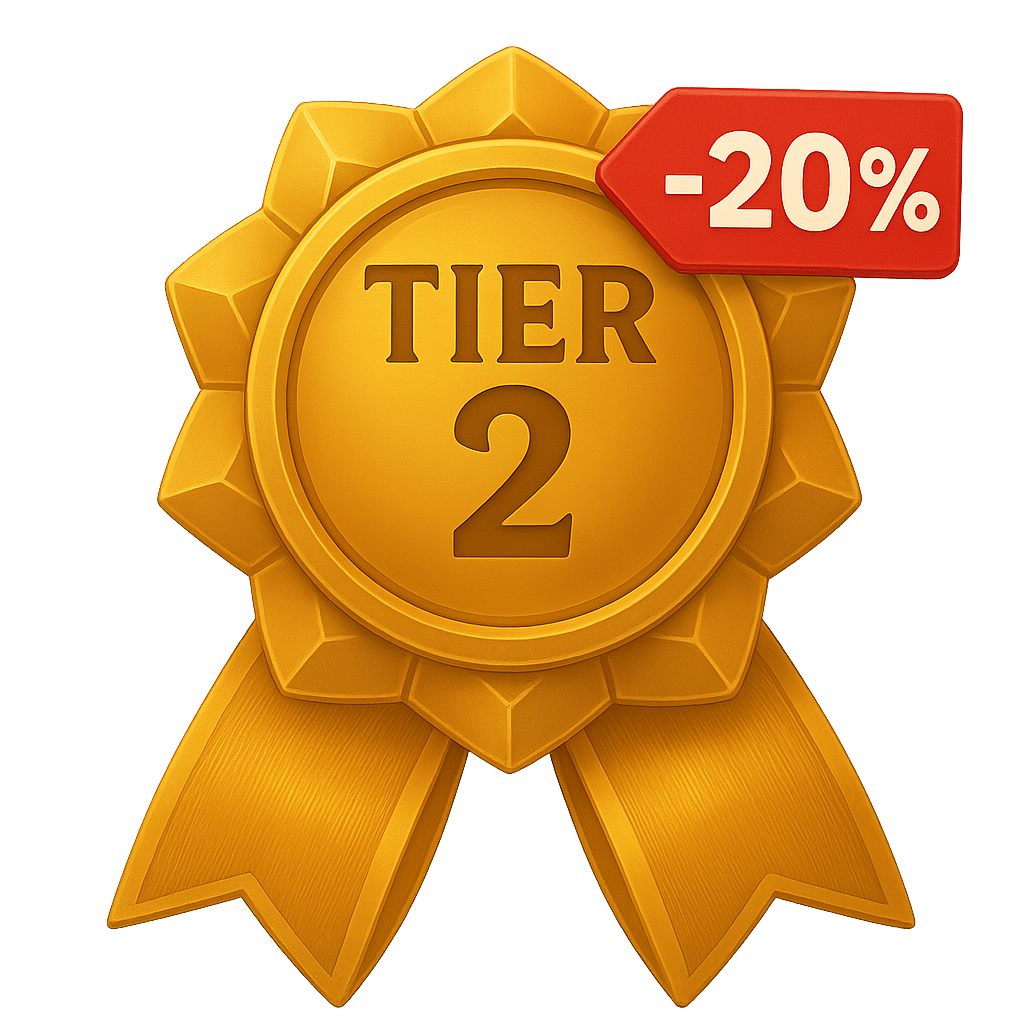 TIER 2 (3 mois) -20%